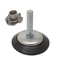 Pool Snooker Billiard Table Nylon Adjustable foot Feet 65mm (with bolt & flange)