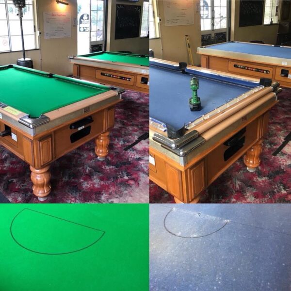 7ft PUB Pool Snooker Billiard Table fully recovered Including Cushions