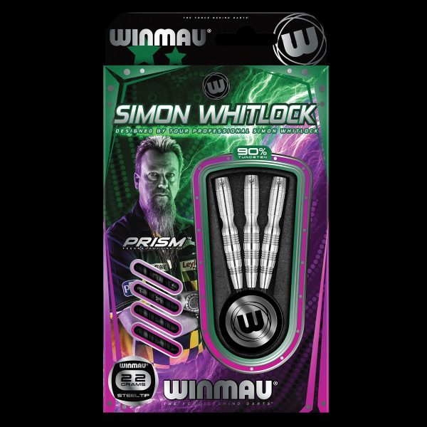 WINMAU Dart Board Prism Simon Whitlock 90% TUNGSTEN DARTS - Image 3