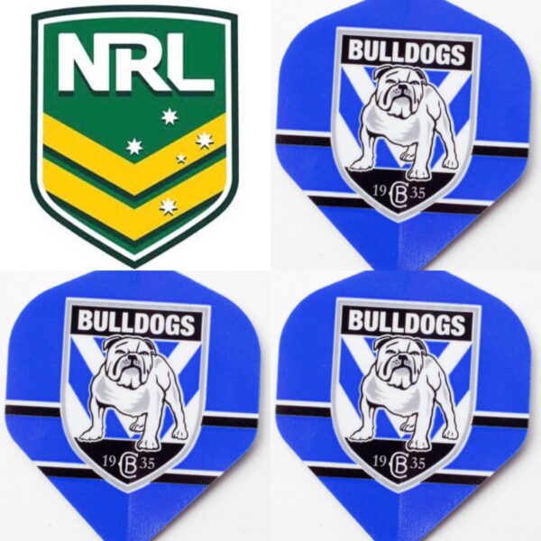 NRL Canterbury Bulldogs Dart Board Dart Flights