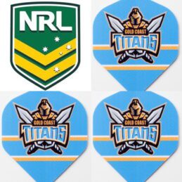 NRL Gold Coast Titans Dart Board Dart Flights