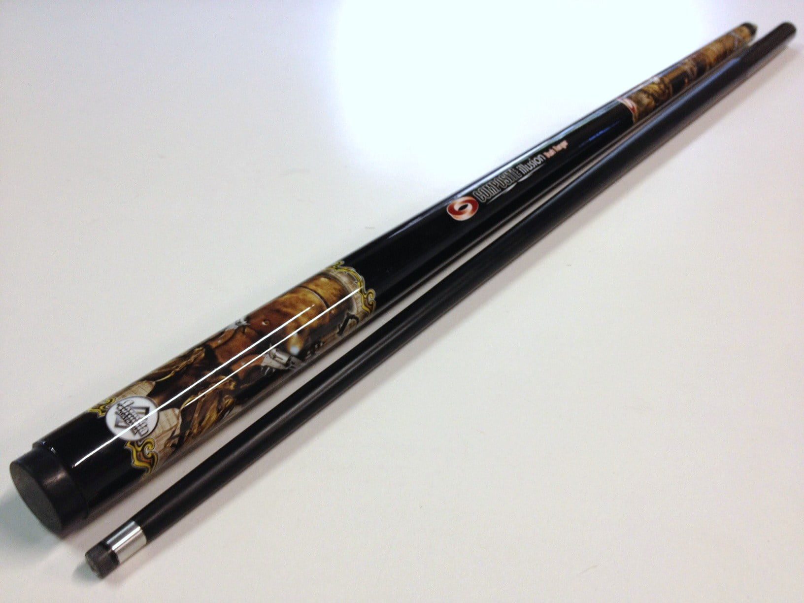Illusion Graphite Australian Bush Ranger Pool Snooker Billiard Cue Horses Guns Outlaw Metal Helmet (Cue SET 4 x CUES) 4 Illusion Graphite Australian Bush Ranger Cue Horses Guns Outlaw Metal Helmet (Cue SET 4 x CUES)