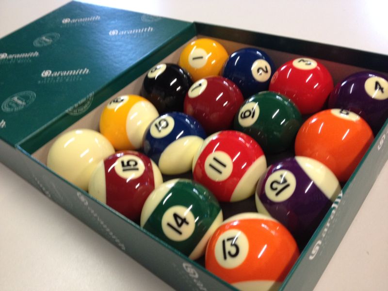 Aramith Premier Kelly Pool Balls 2 & 1/16 " inch 2 Aramith Premier Pool Balls 2 & 1/16 inch