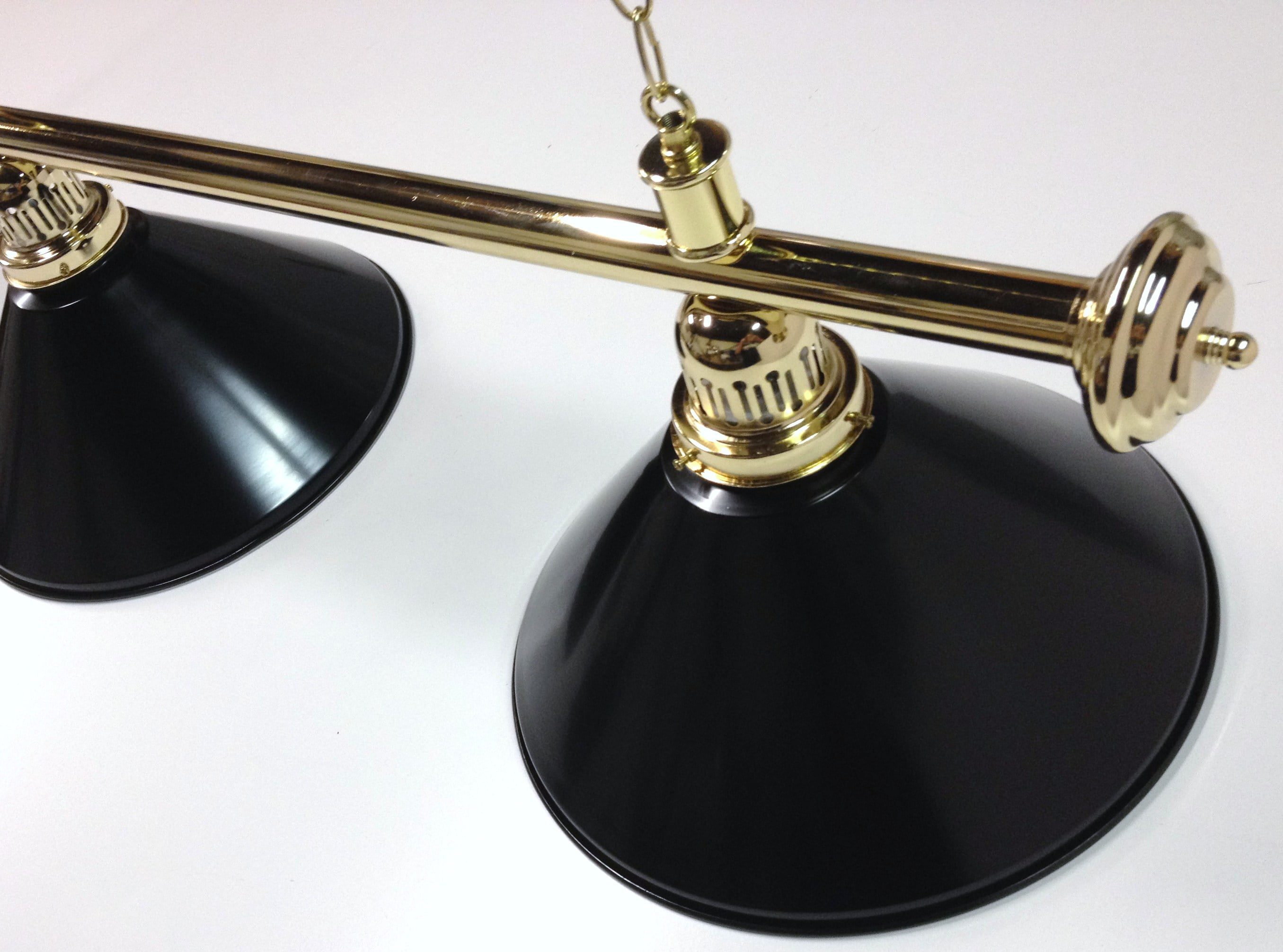 Brass Light (3 x Black Shades) 61 Inch