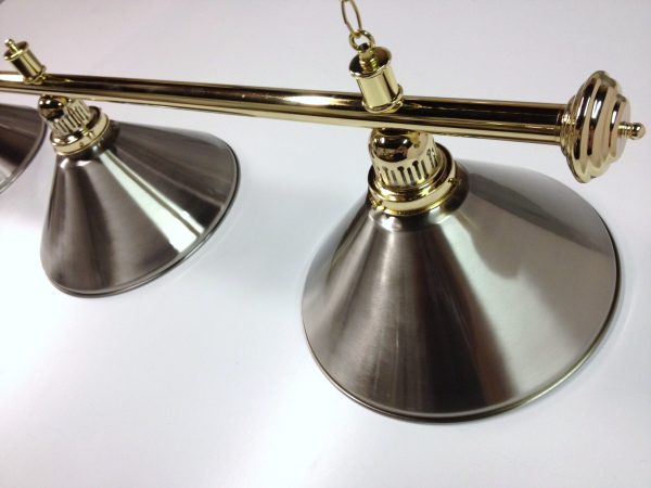 Brass Light (3 x Brushed Shades) 61 Inch