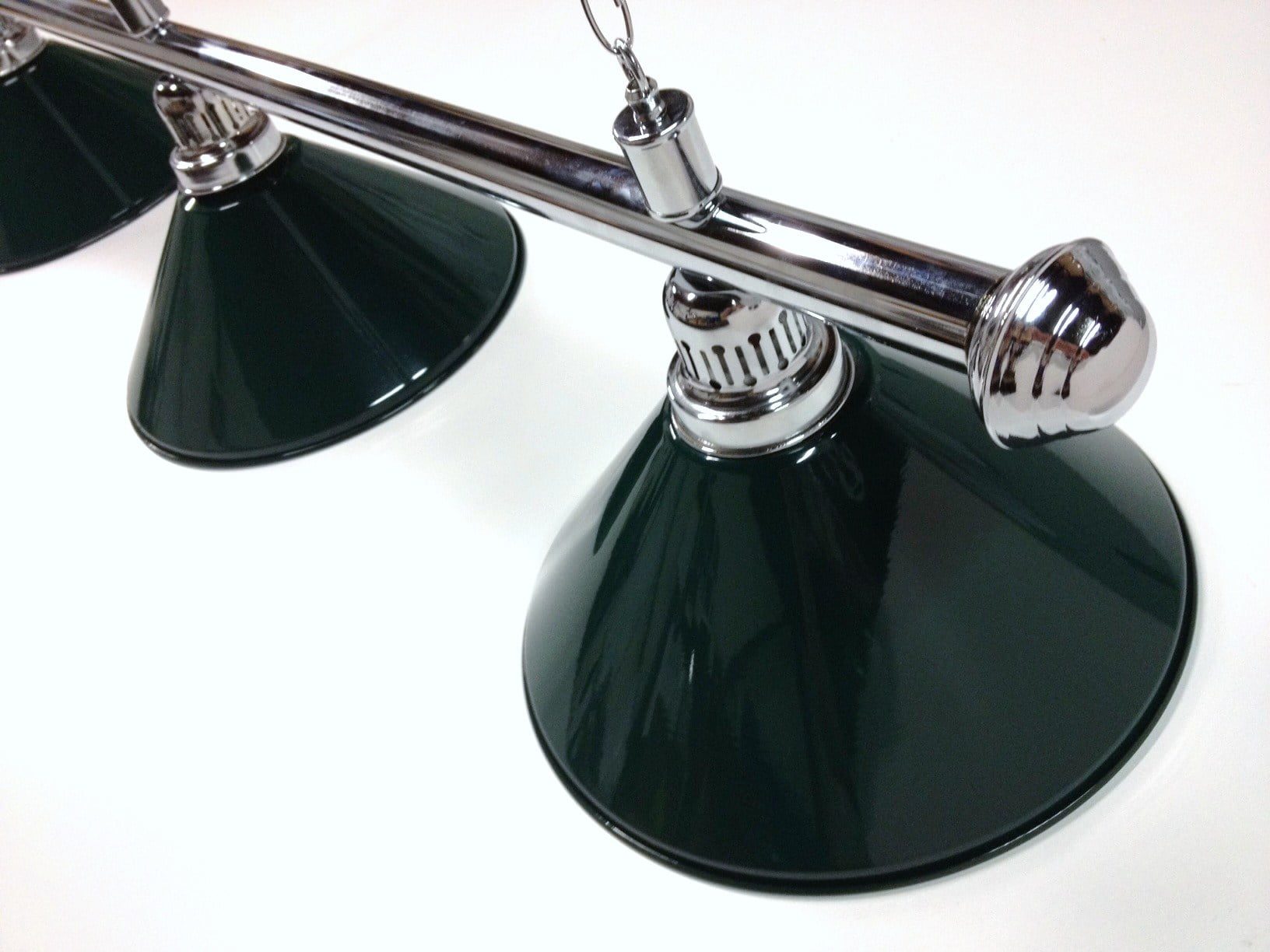 Chrome Light (3 x Green Shades) 61 Inch