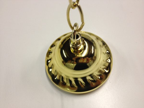 LARGE Brass Light (4 x Black Shades)
