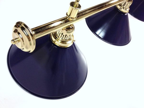 LARGE Brass Light (4 x Blue Shades)