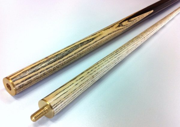WOODEN POOL SNOOKER BILLIARD CUE SET 2x Cues ASH PRO with 10mm Glue Tips