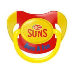 AFL Gold Coast Suns TEAM Logo Infant Baby Dummy Pacifier Baby