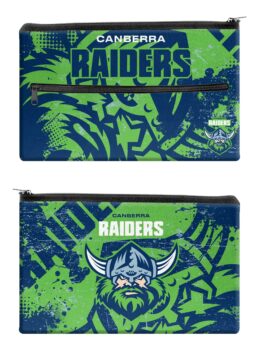 NRL Canberra Raiders QUALITY LARGE Pencil Case for School Work Stationary