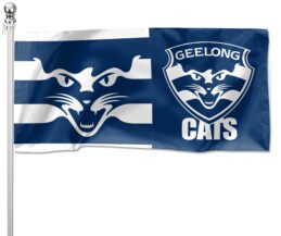 NRL Geelong Cats Pole Flag LARGE 1800x900mm Licensed (Pole not included)