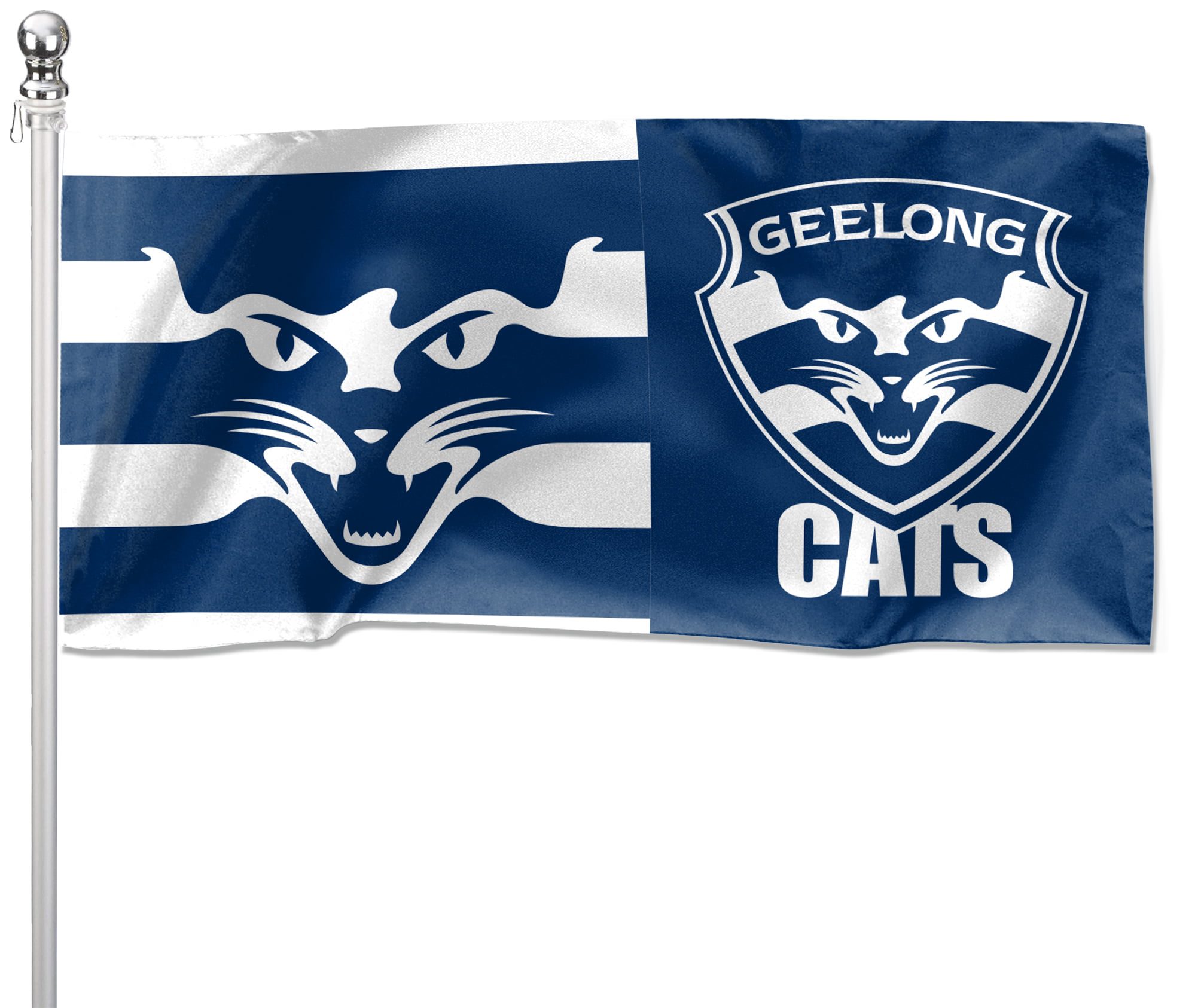NRL Geelong Cats Pole Flag LARGE 1800x900mm Licensed (Pole not included)