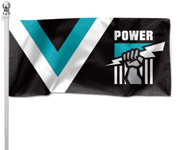 NRL Port Power PT Adelaide Pole Flag LARGE 1800x900mm Licensed (Pole not included)