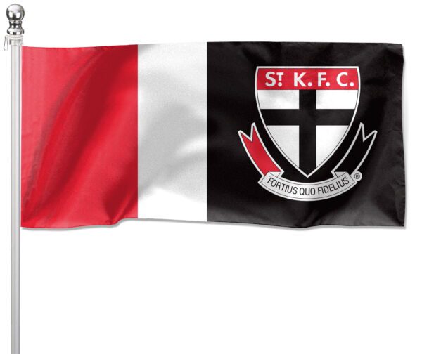 NRL ST Kilda ST K.F.C Pole Flag LARGE 1800x900mm Licensed (Pole not included)