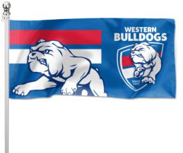 NRL Western Bulldogs Pole Flag LARGE 1800x900mm Licensed (Pole not included)