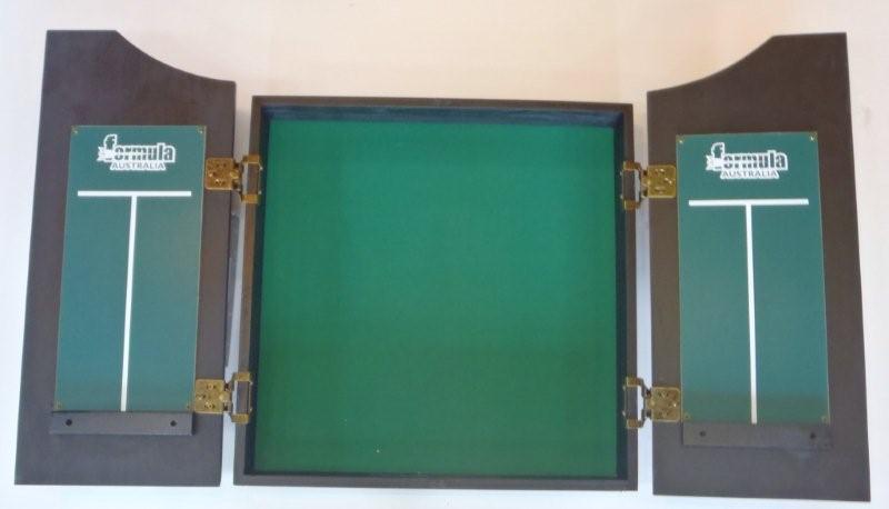 Dart Board Cabinet QUALITY BLACK SOLID WOOD DART BOARD CABINET