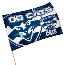 Geelong Cats AFL Aussie Rules GAME DAY Pole Flag Banner