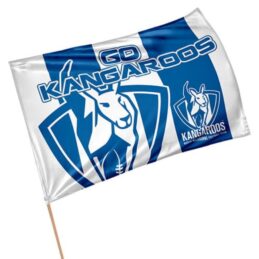 North Melbourne Kangaroos AFL Aussie Rules GAME DAY Pole Flag Banner