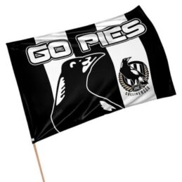 Collingwood Magpies AFL Aussie Rules GAME DAY Pole Flag Banner