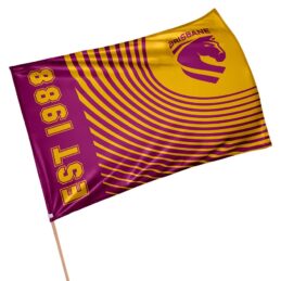 Brisbane Broncos NRL GAME DAY Pole Flag Banner
