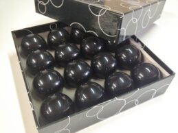 16 x Plain Black Balls 2 inch (Bulk Buy for pubs & clubs)