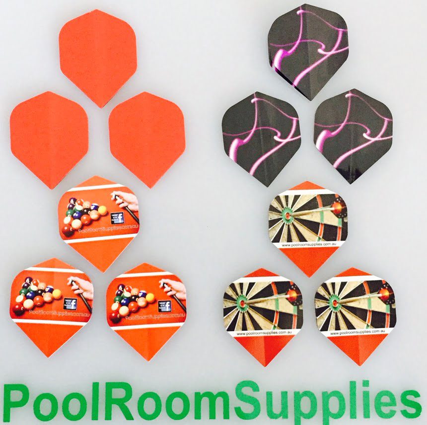 Custom Made Dart Board Flights Great for Promotional Company Marketing Gift minimum Quantity 100 Sets