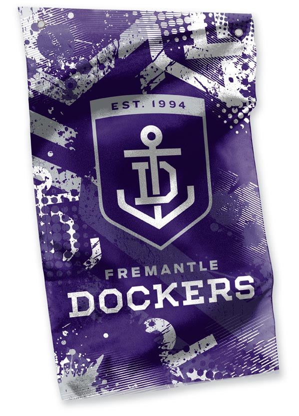 Freo FREMANTLE DOCKERS AFL Cape Wall Flag Banner