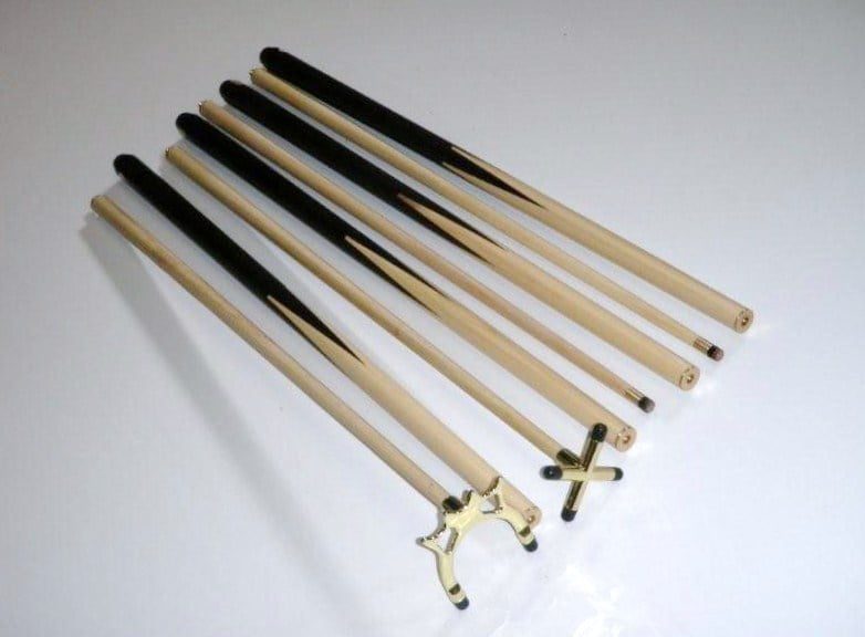 Maple Rest Set (Rest, Spider, 2 x Pool Snooker Billiard Cues) 1 Maple Rest Set (Rest, Spider, 2 x Cues)