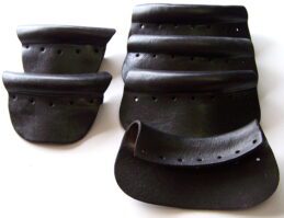 BLACK QUALITY Pool Snooker Billiard Table THICK MOULDED Pocket LEATHERS set of 6