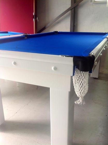 ENGLISH Hainsworth Pool Snooker Billiard Table Cloth Felt kit 12ft ROYAL BLUE 7 NPC Pool Table 7ft Slate Top White with Royal Blue cloth