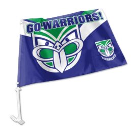 New Zealand NZ Warriors NRL Clip on Window CAR Flag includes Pole