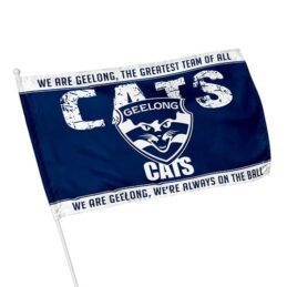 Geelong Cats AFL KIDS Pole Game Day Flag Banner