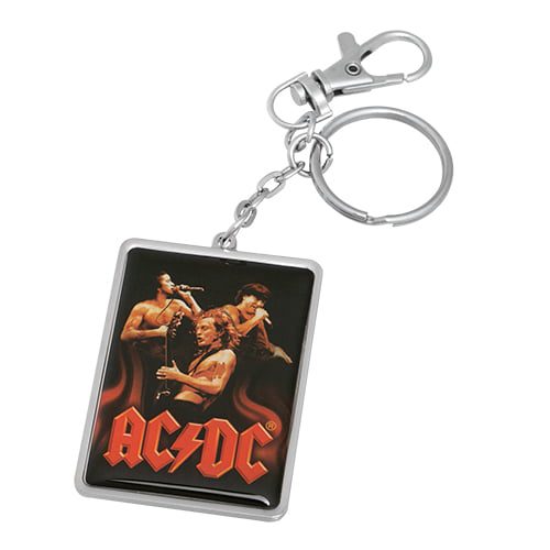 ACDC LOGO TRIO CHROME KEY RING