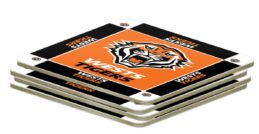 Wests Tigers NRL Cork Coasters Set of 4