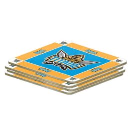 Gold Coast Titans NRL Cork Coasters Set of 4