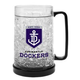 LARGE AFL Fremantle Dockers Freo Aussie Rules Freeze Beer Stein Frosty Mug Cup