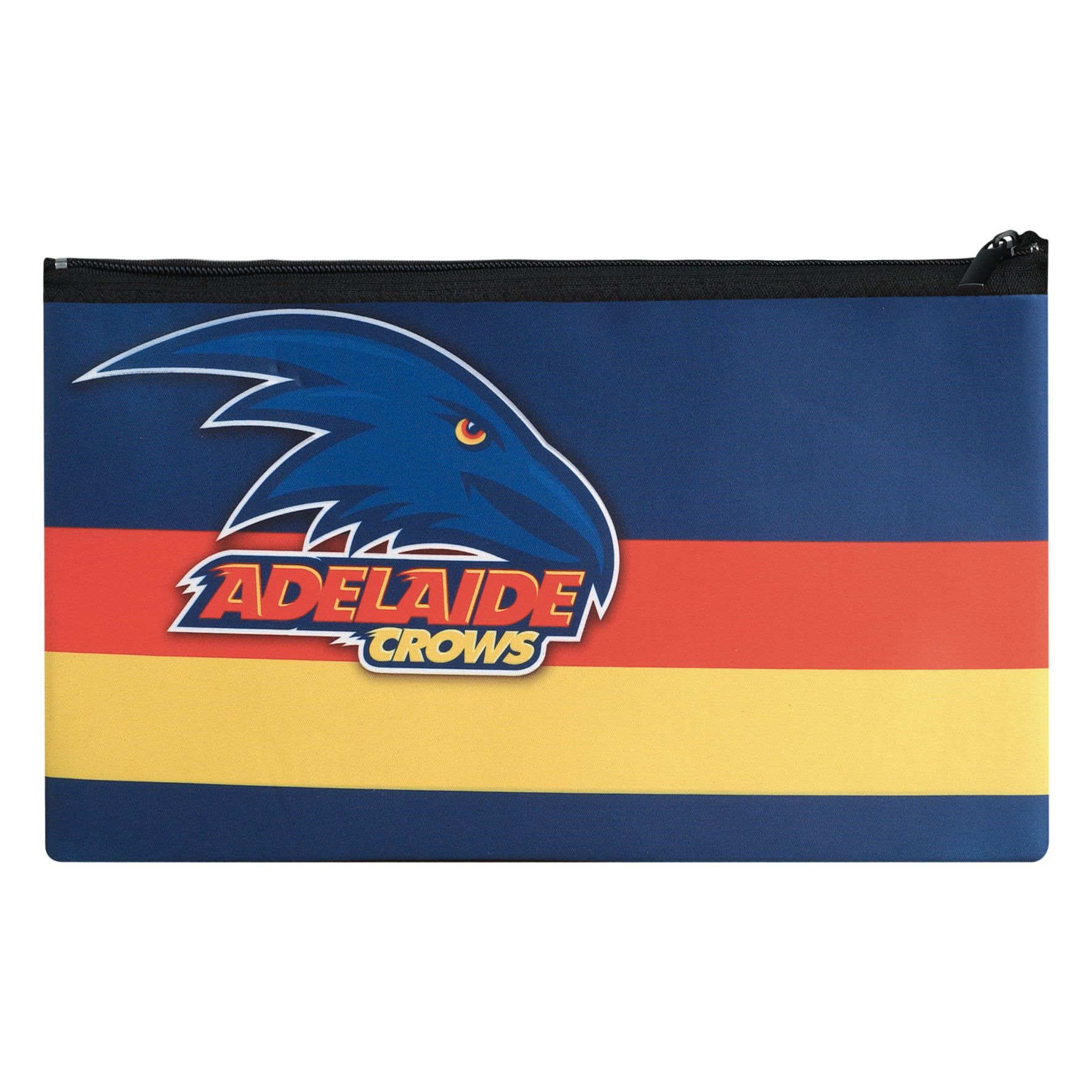 AFL Adelaide Crows QUALITY LARGE Pencil Case for School Work Stationary