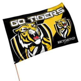 Richmond Tigers AFL Aussie Rules GAME DAY Pole Flag Banner