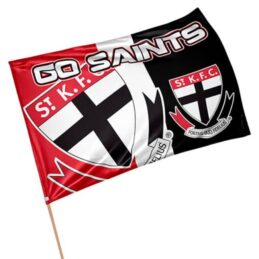 ST Kilda Saints AFL Aussie Rules GAME DAY Pole Flag Banner