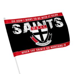 St Kilda Saints AFL KIDS Pole Game Day Flag Banner