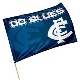 Carlton Blues AFL Aussie Rules GAME DAY Pole Flag Banner