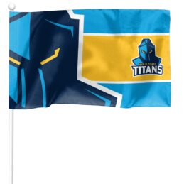 Gold Coast Titans NRL Kids Pole Game Day Flag Banner
