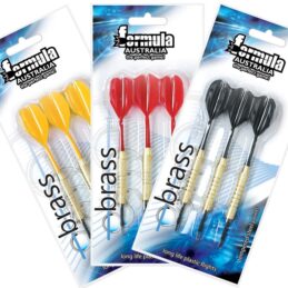 Economy Brass Dart Board DARTS Black Red Yellow