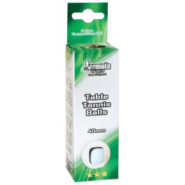 Formula Sports Championship Table Tennis Ping Pong Balls 3 Pack White