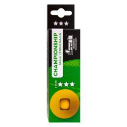 Formula Sports Championship Table Tennis Ping Pong Balls 3 Pack Orange
