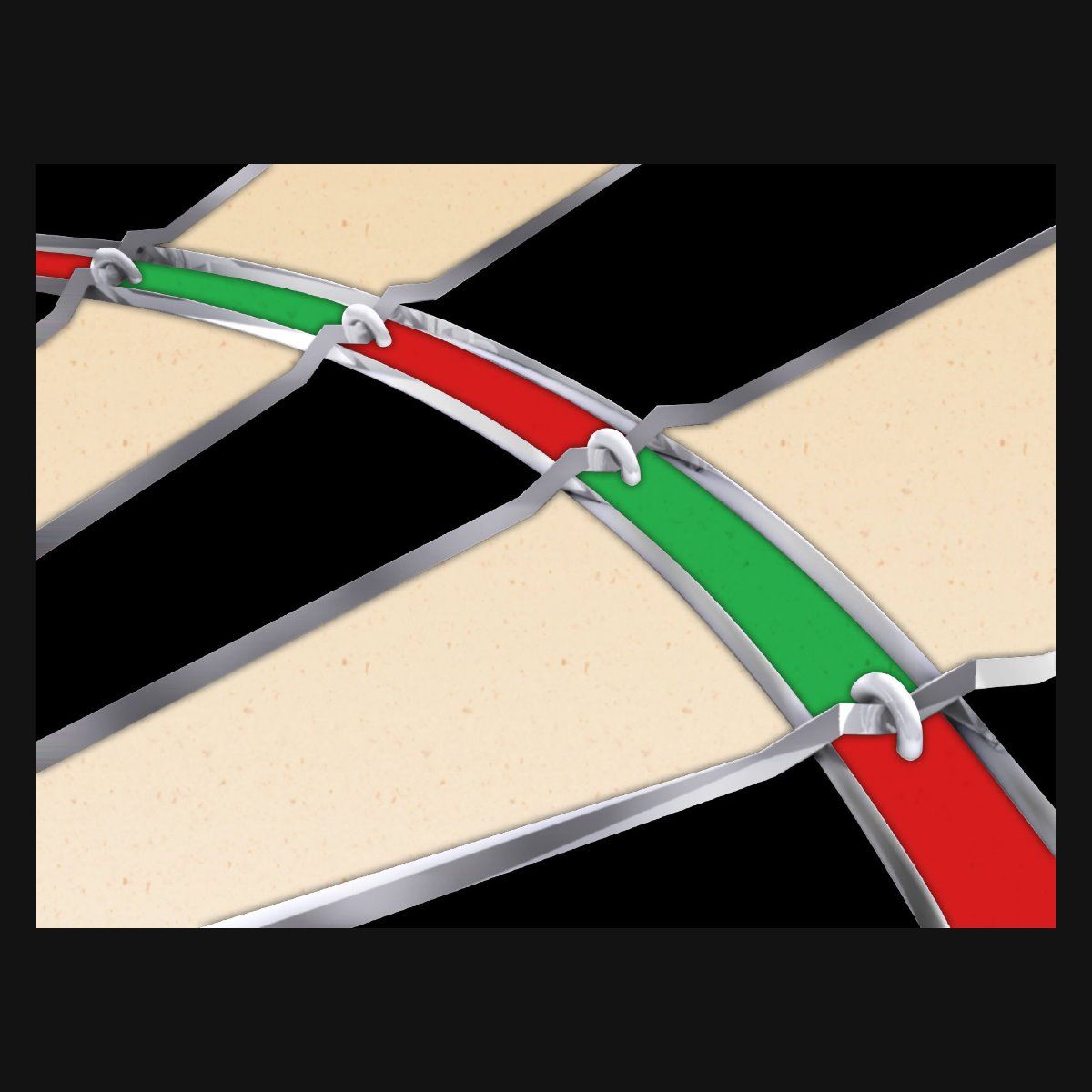 WINMAU Diamond Plus Dart Board Dartboard 4 WINMAU Diamond Plus Dart Board Dartboard - Image 4