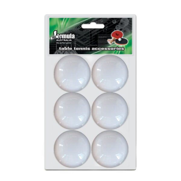 Table Tennis Ball Ping Pong Balls 6 Pack WHITE 1 Star