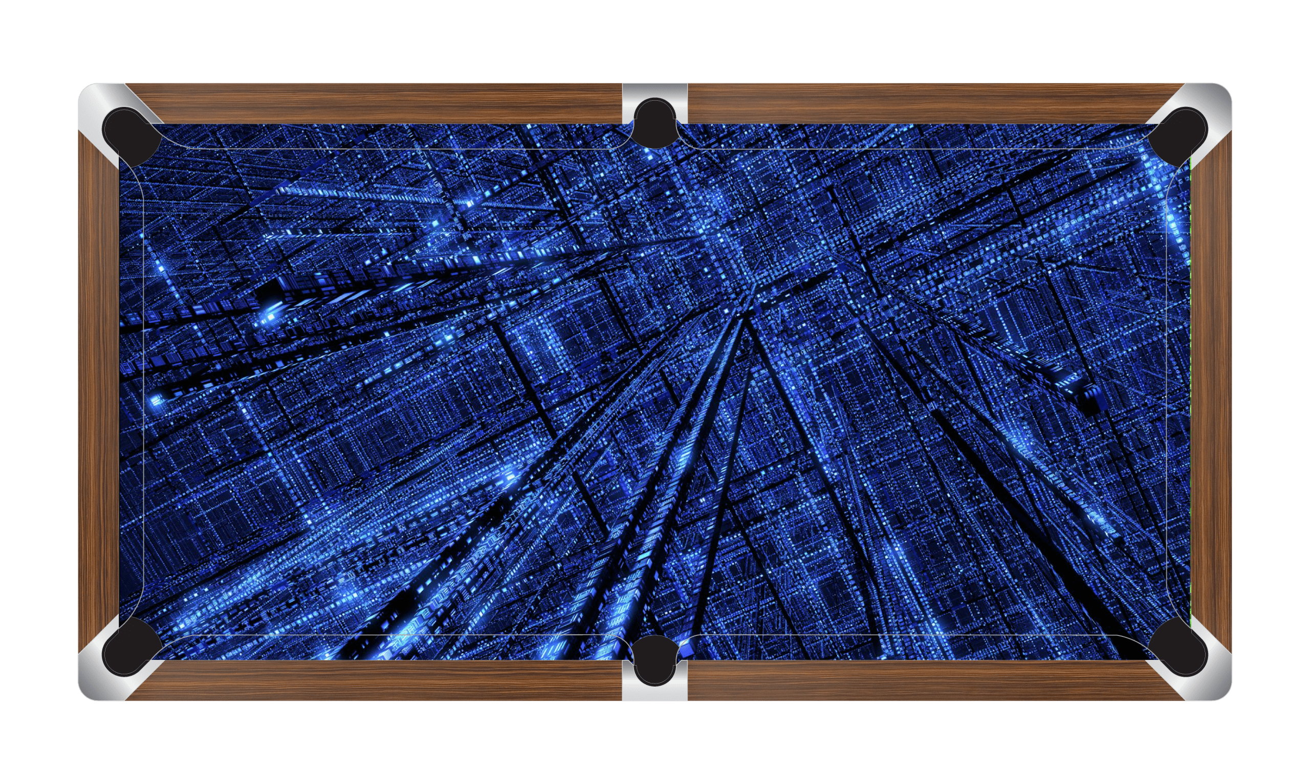 RELOAD BLUE Custom Made Printed Pool Snooker Billiard Table Felt Cloth