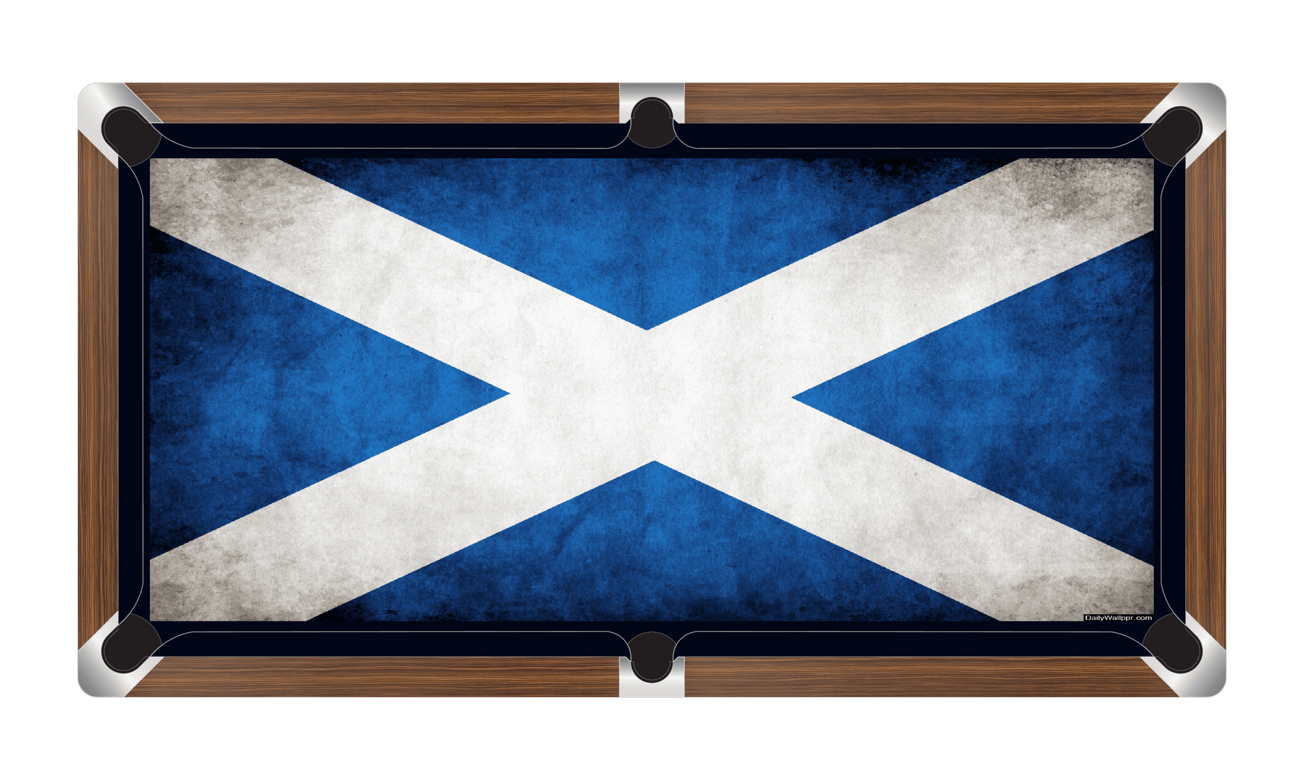 SCOTTISH FLAG Custom Made Printed Pool Snooker Billiard Table Felt Cloth